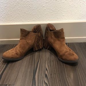 Faded Glory Suede Booties with Tassel Detail 7